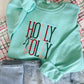 Holly Jolly Bow Embroidery Sweatshirt