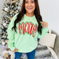 Merry Cursive Glitter Puff Combo Sweatshirt