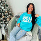 Holly Jolly Retro Wave Happy Puff Sweatshirt
