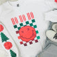 Ho Ho Drippy Smiley With Sleeve Longsleeve Tee