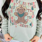 Howdy Christmas Gingerbread Man Retro Wavey Stack