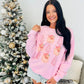 Santa Christmas Tree Cake Trio Stack Sweatshirt