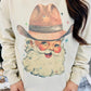Vintage Western Cowboy Santa Sweatshirt