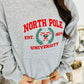 North Pole University Embroidered Sweatshirt