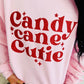 Candy Cane Cutie Starry Sweatshirt