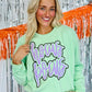 Hocus Pocus Double Cursive Puff/Glitter Sweatshirt