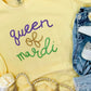 Queen Of Mardi Multi Glitter Yarn Sweatshirt