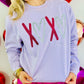 Xoxo Heart's Multi Glitter Vinyl Sweatshirt