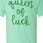 Queen Of Luck Glitter Yarn Tee