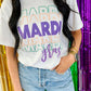Mardi Gras Multi Stacked Tee