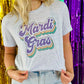 Retro Mardi Gras Stacked Tee