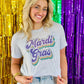 Retro Mardi Gras Stacked Tee