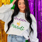 Queen Of Mardi Multi Rope Embroidered Sweatshirt