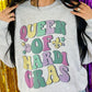Queen Of Mardi Multi Colored Retro Wave Sweatshirt