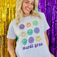 Mardi Gras Happy Stacked Tee