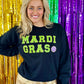 Mardi Gras Chenille Patch Sweatshirt