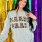 Mardi Gras Leopard Patch Sweatshirt