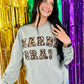 Mardi Gras Leopard Patch Sweatshirt
