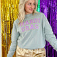 Mardi Gras Chenille Patch Sweatshirt