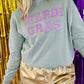 Mardi Gras Chenille Patch Sweatshirt
