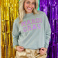 Mardi Gras Chenille Patch Sweatshirt