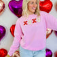 XOXO Chenille Patch Valentine's Day Sweatshirt