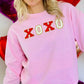 XOXO Chenille Patch Valentine's Day Sweatshirt