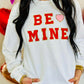 Be Mine Heart Chenille Patch Sweatshirt
