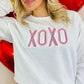 XOXO Multi Color Valentine Embroidered Sweatshirt