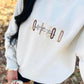 God Is Good Neutral Multi Embroidered Sweatshirt