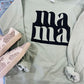 Mama Block Font Square Puff Sweatshirt