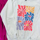Colorful Cute Funky Floral Sweatshirt