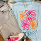 Doodle Hippie Flower Puff Tee