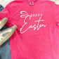 Happy easter Cursive Bunny E Puff Tee