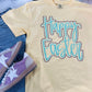 Happy Easter Puff/Glitter Double Tee