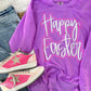Happy Easter Double Puff/Glitter Sweatshirt