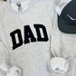 Dad Varsity Black Applique Sweatshirt