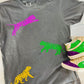 Multicolored Glitter Tiger Trio Tee