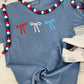 Patriotic Colored Ribbon Trio Puff Tee