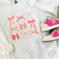Pink Bow Trio Stack Sweatshirt