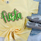 Fiesta Double Vinyl Puff/Glitter Combo Tee