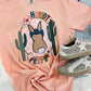 Howdy Peep's Bunny Easter Scene Tee