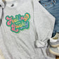 Feeling Lucky Retro Rainbow Sweatshirt
