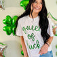 Queen Of Luck Glitter Yarn Tee