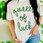 Queen Of Luck Glitter Yarn Tee