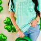 Multi Green Lucky Stacked Tee