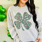 Leopard Saint Patrick's Day Clover Sweatshirt