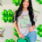 Lucky Retro Clover Checkered Tee