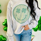 Leopard Clover Eye Happy Sweatshirt