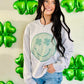 Leopard Clover Eye Happy Sweatshirt